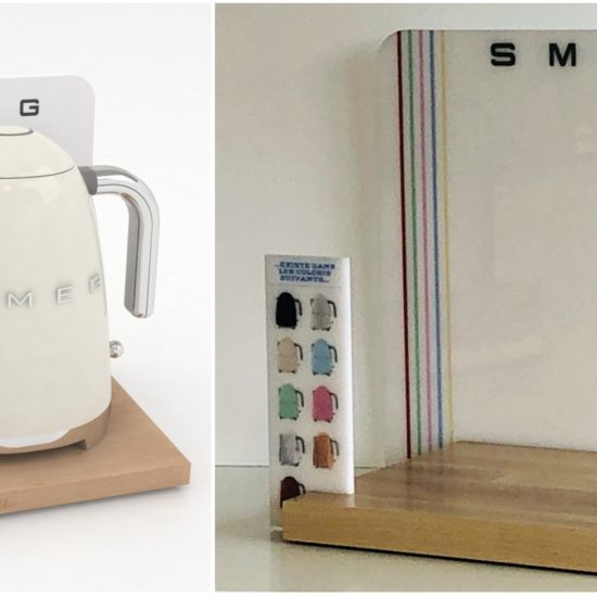 Présentoir d'étagère - glorifier SMEG BOUILLOIRE
