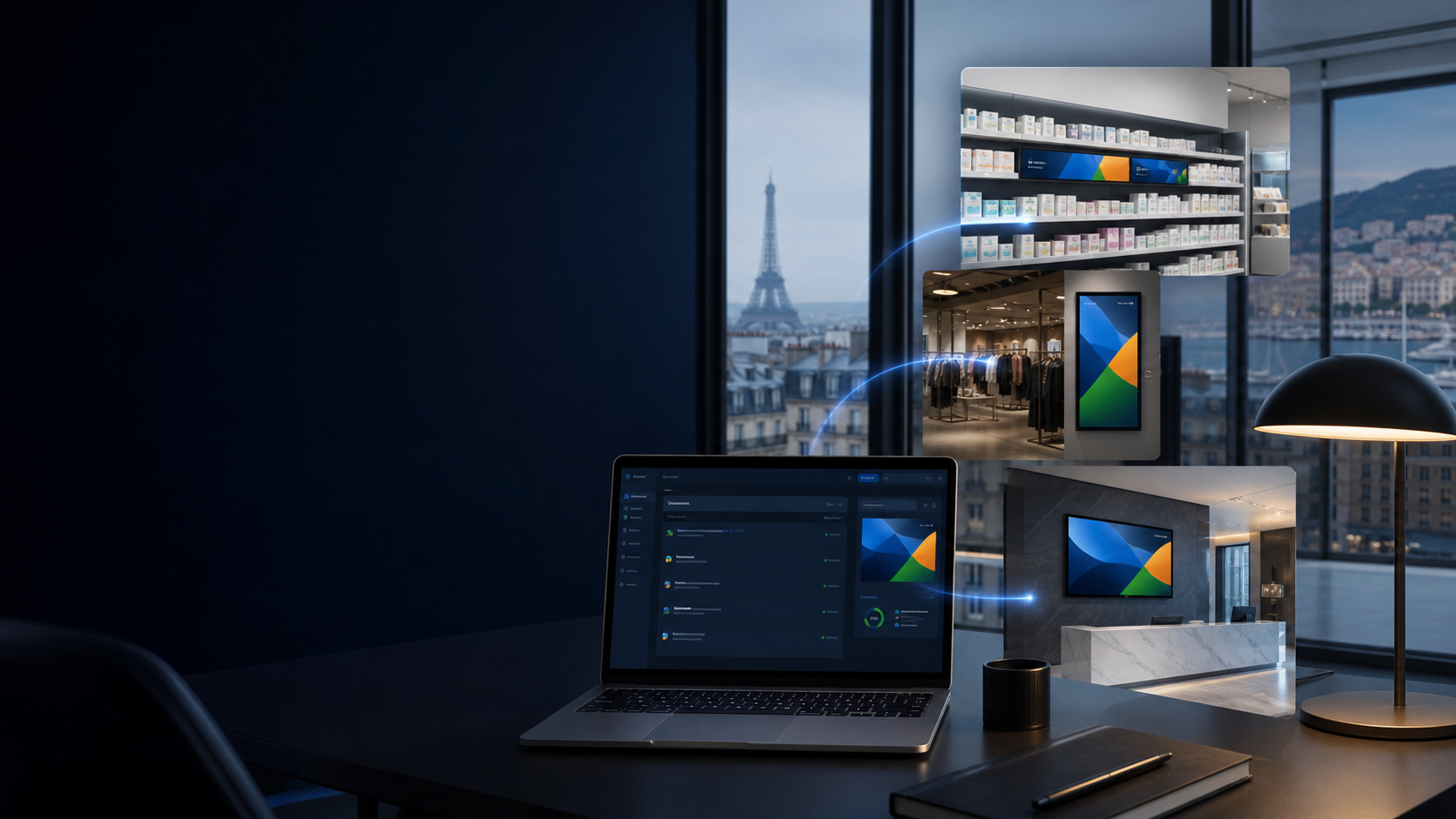 Application YETI-Lab pilotant des contenus sur plusieurs points de vente